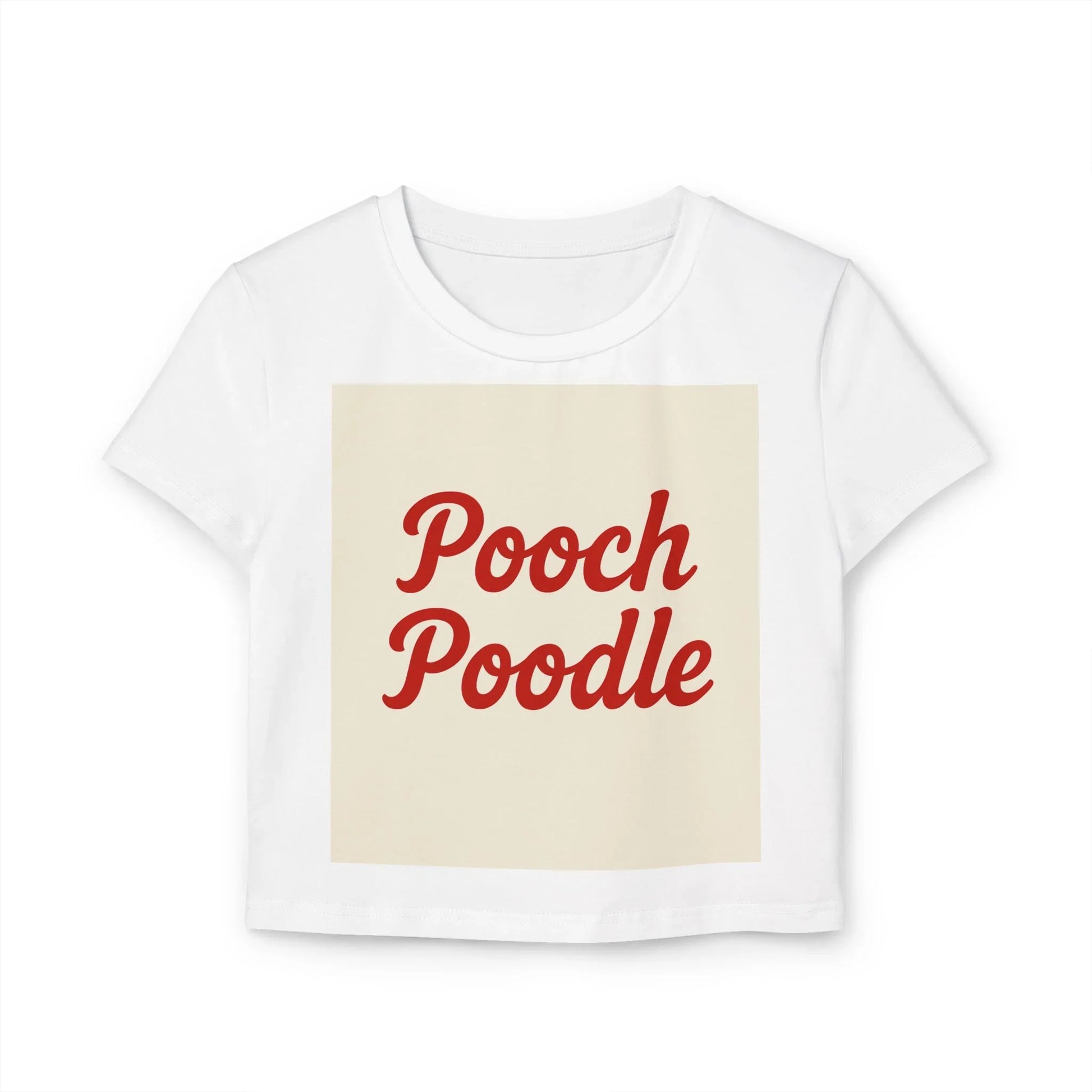 Cute Graphic Baby Tee | Pooch Poodle