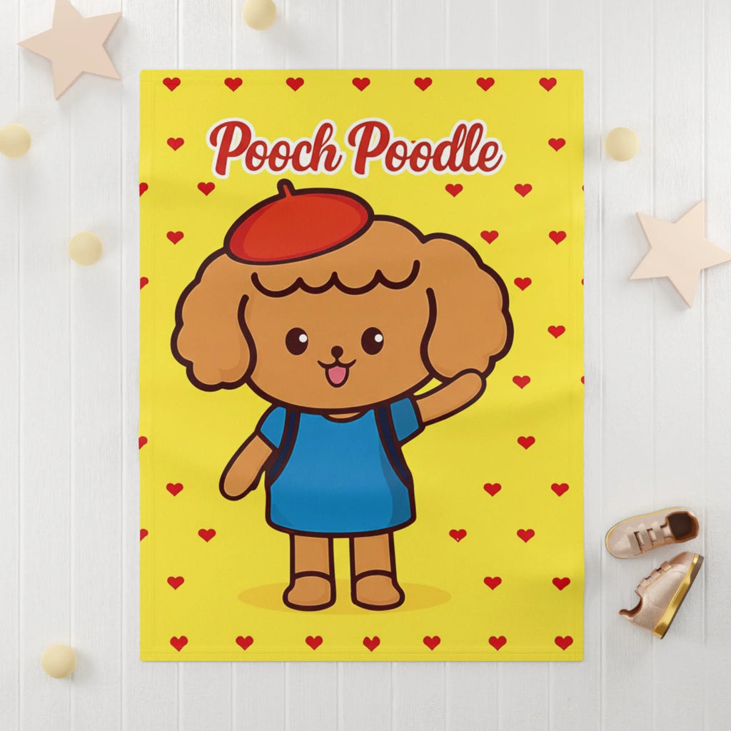 Cute Cozy Soft Fleece Baby Blanket | Pooch Poodle
