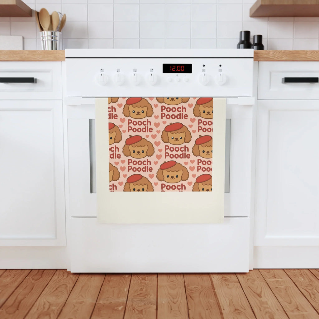Cute Cotton Tea Towel | Pooch Poodle
