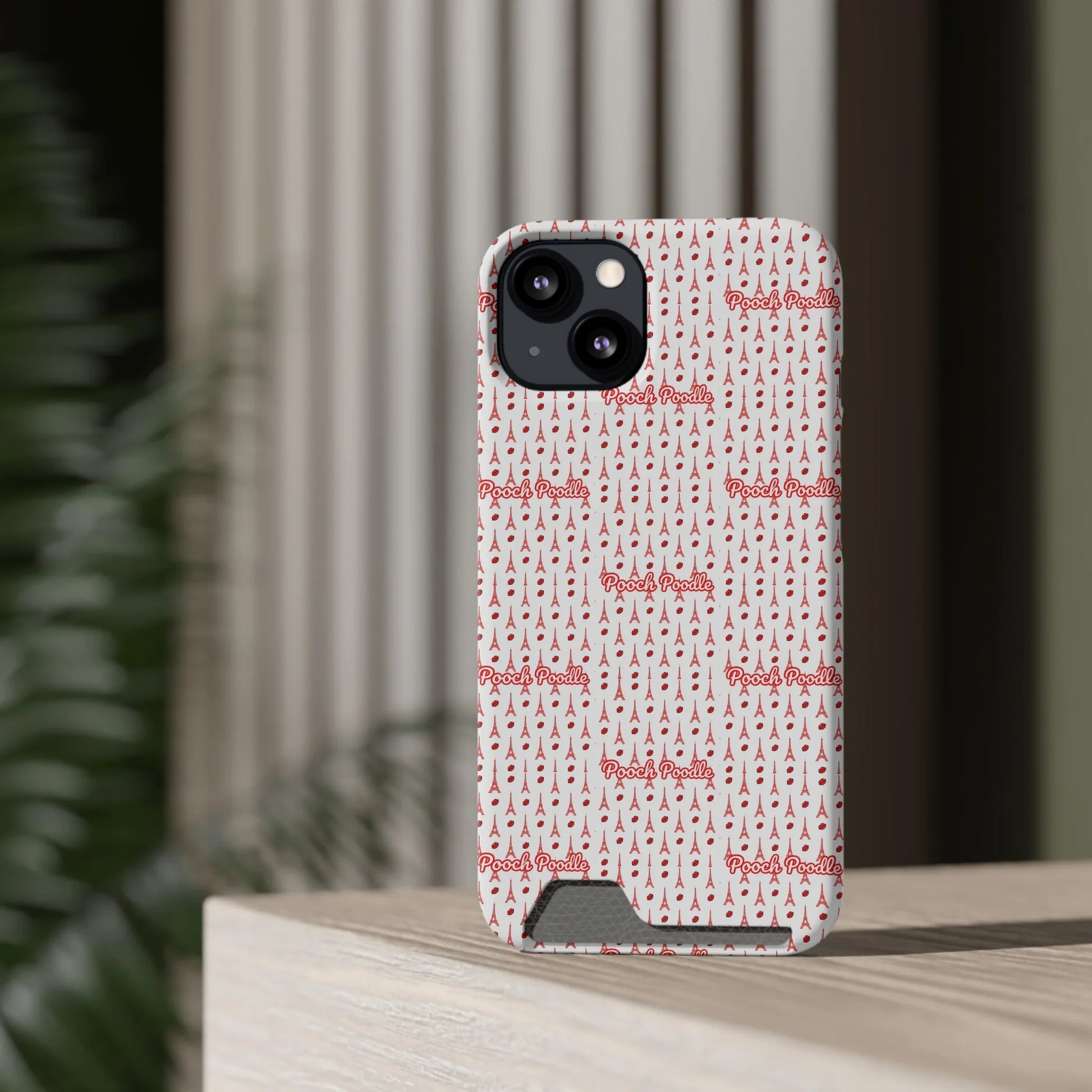 Cute Protective Phone Card Holder Case | Pooch Poodle