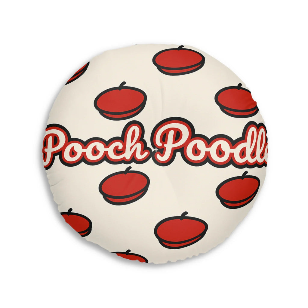 Round Floor Pillow | Pooch Poodle