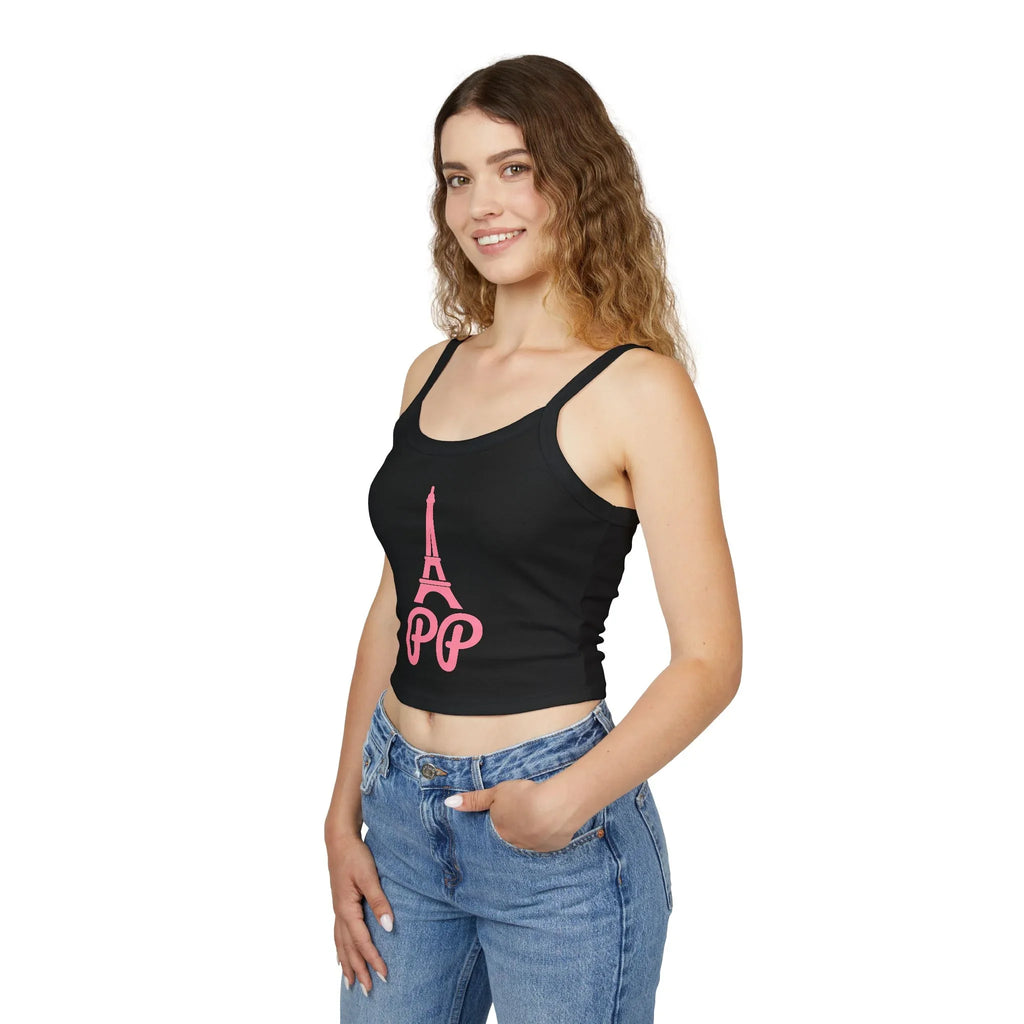 Parisian Spaghetti Strap Tank Top | Pooch Poodle