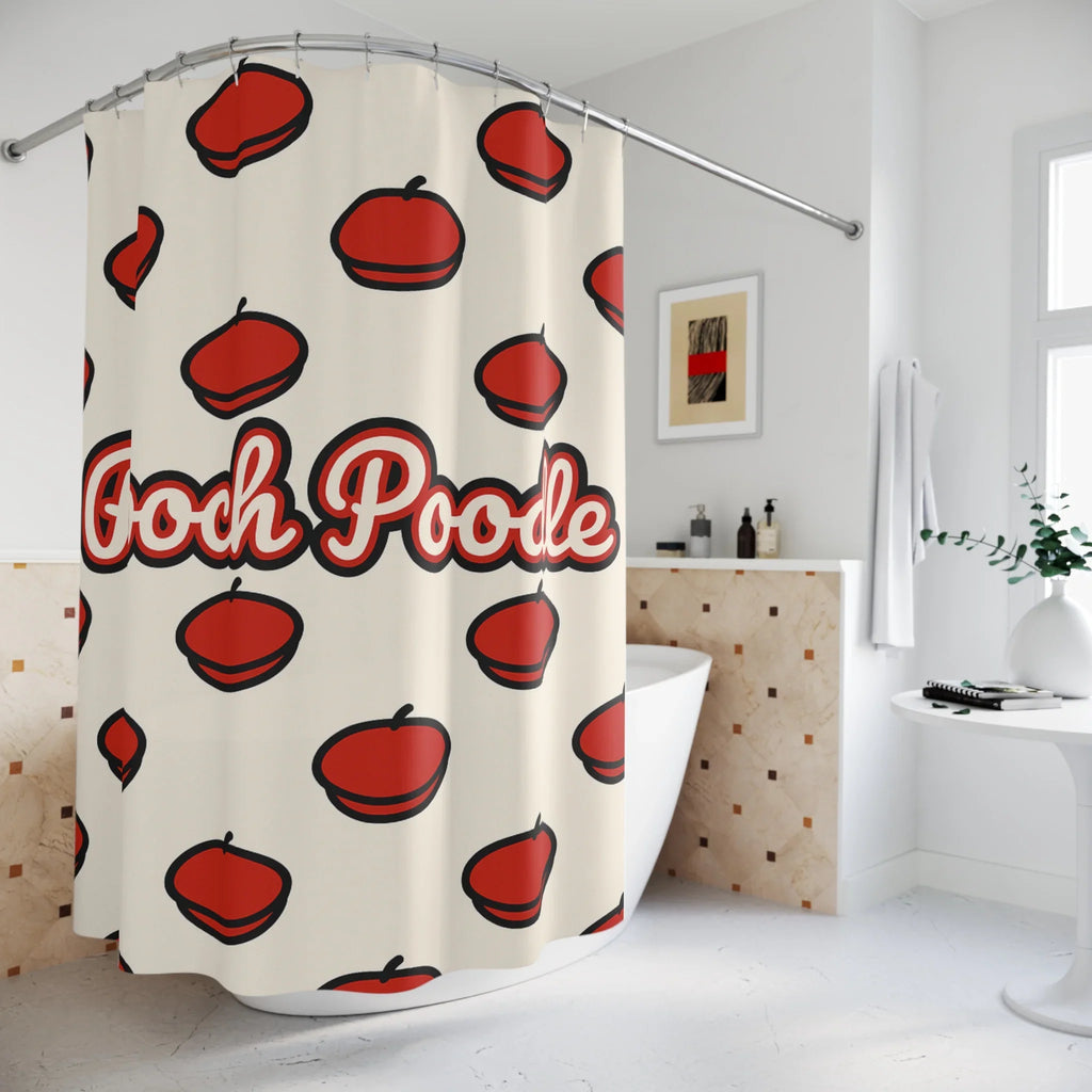 Pooch Poodle Shower Curtain | Pooch Poodle
