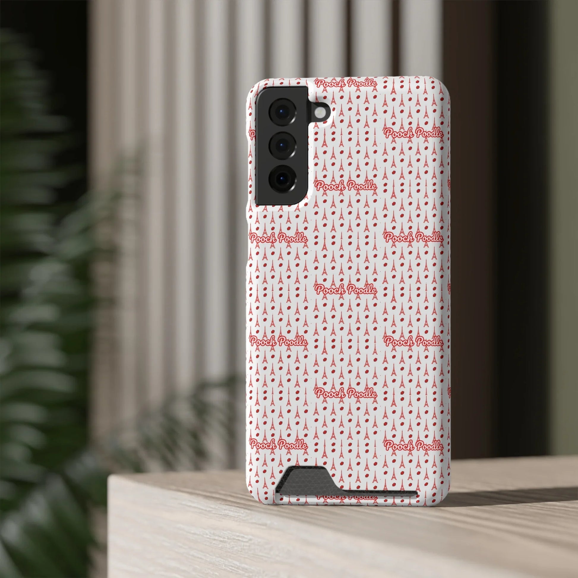 Cute Protective Phone Card Holder Case | Pooch Poodle