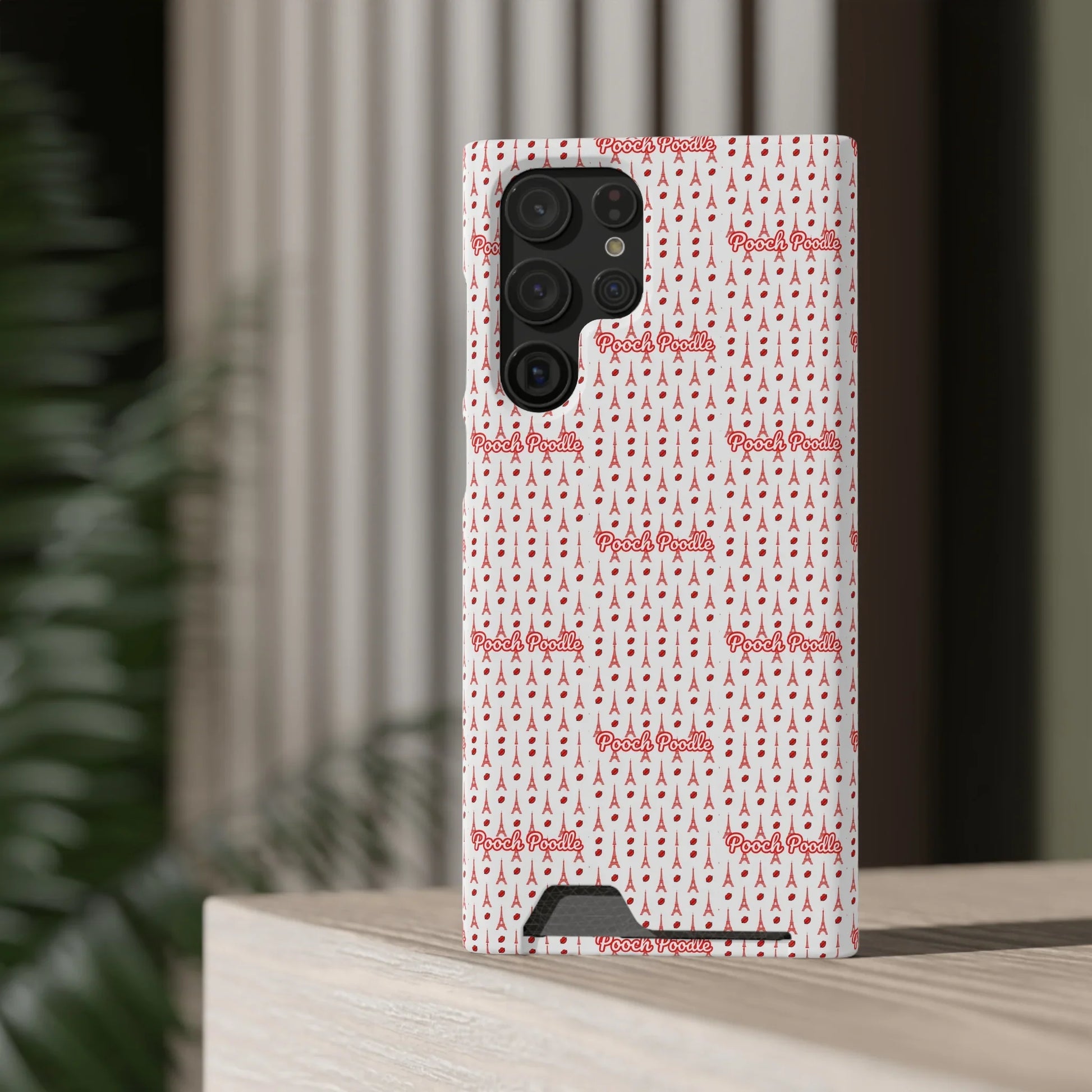 Cute Protective Phone Card Holder Case | Pooch Poodle