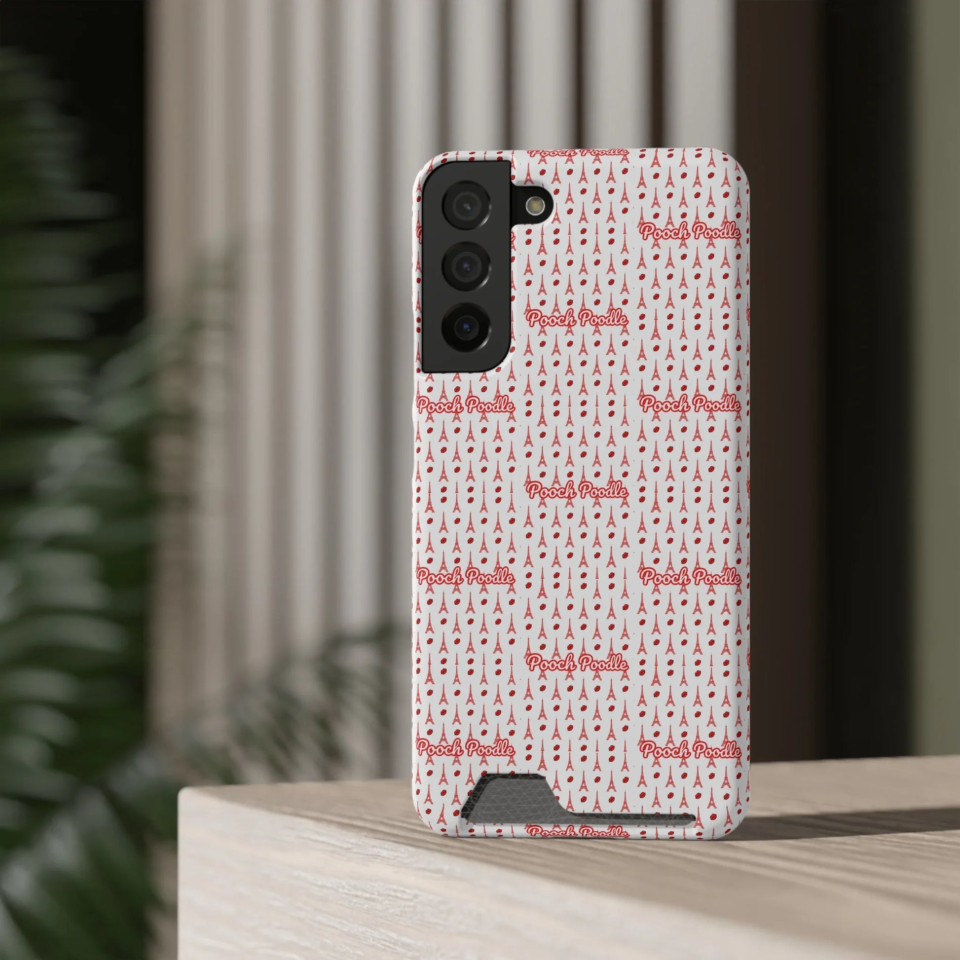 Cute Protective Phone Card Holder Case | Pooch Poodle