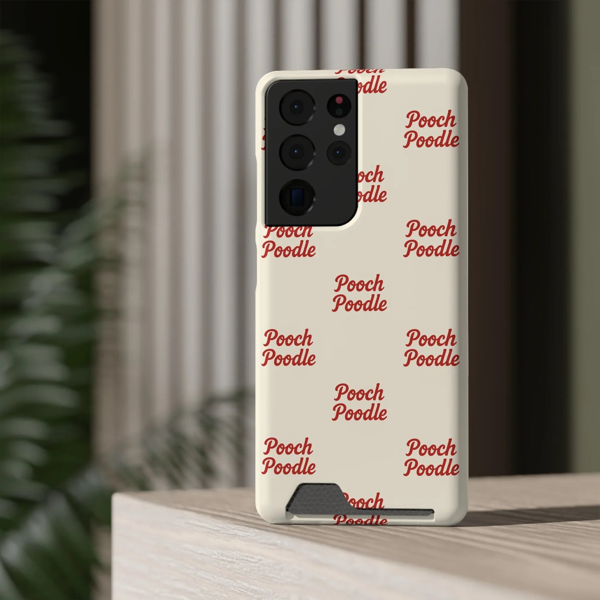 Cute Protective Phone Card Holder Case | Pooch Poodle