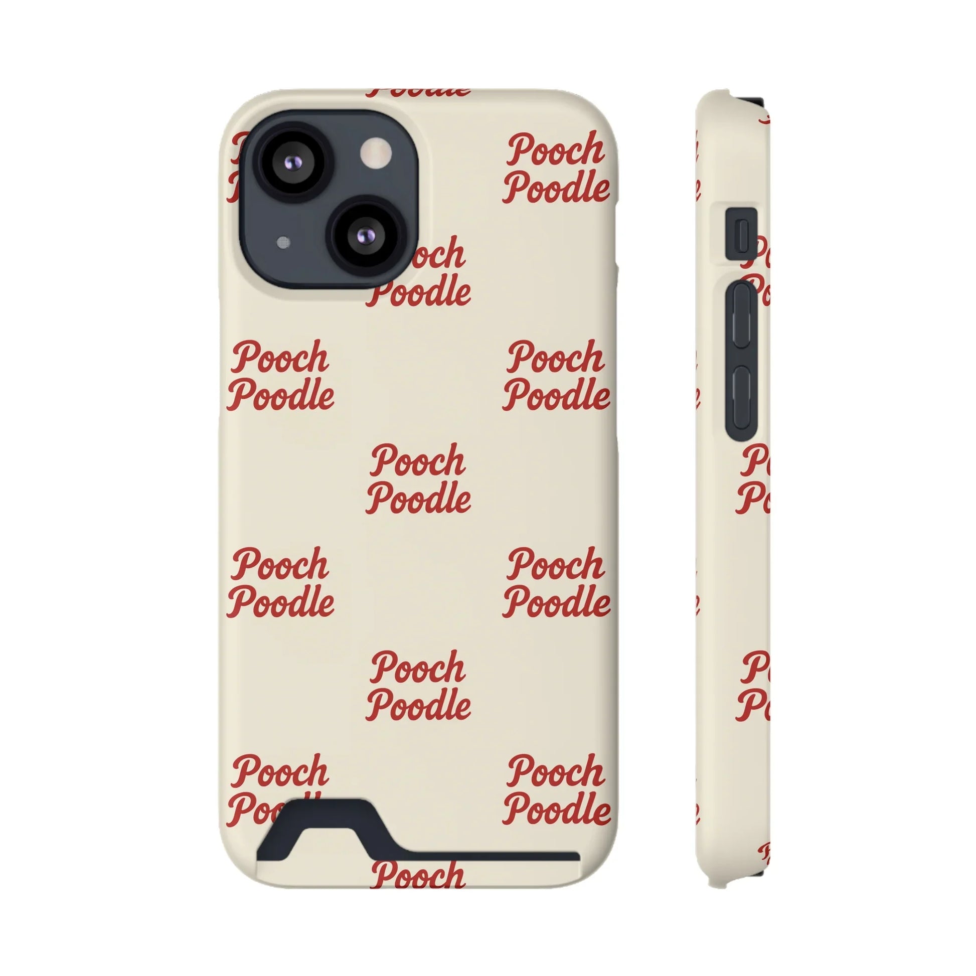 Cute Protective Phone Card Holder Case | Pooch Poodle