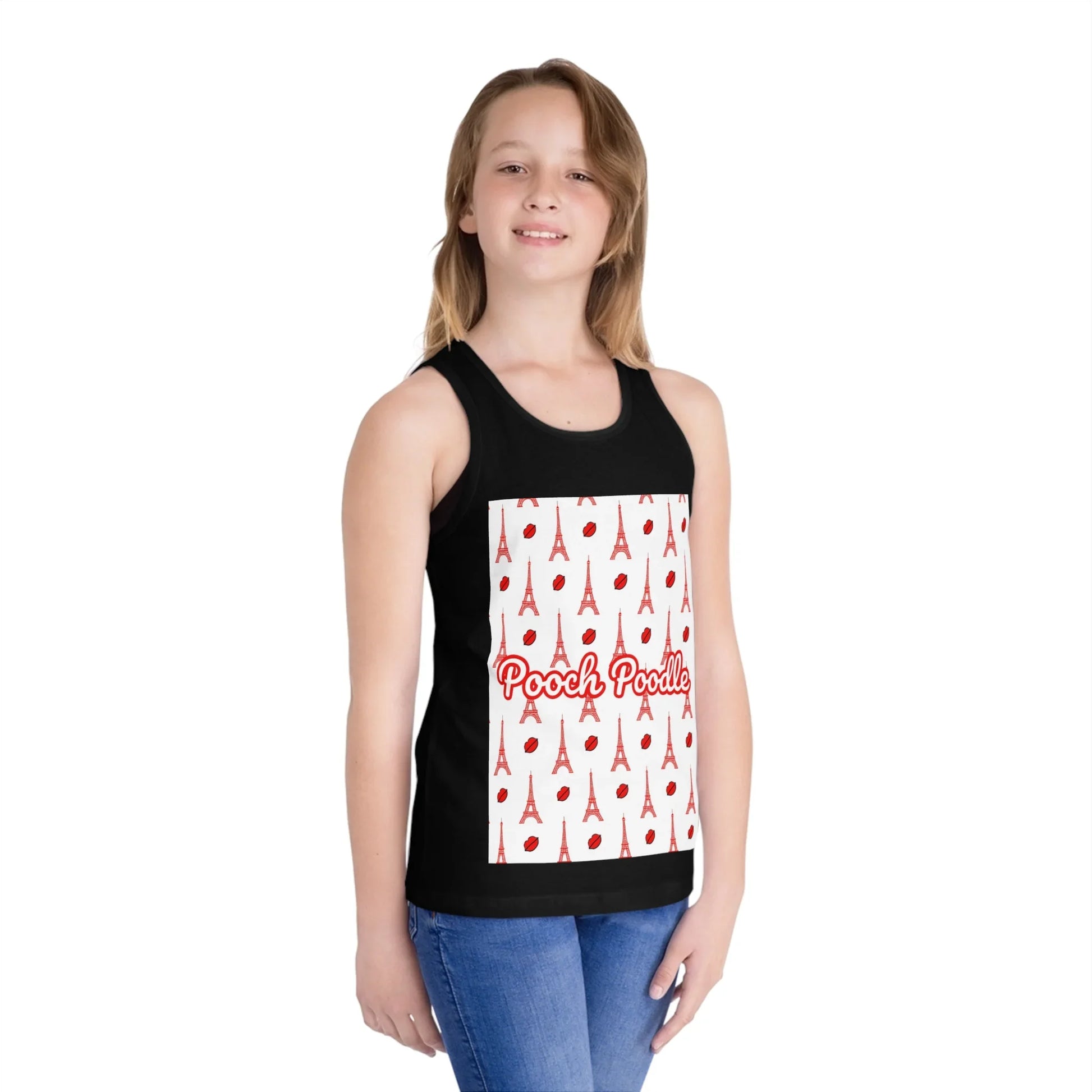 Eiffel Tower Kids Tank Top | Pooch Poodle