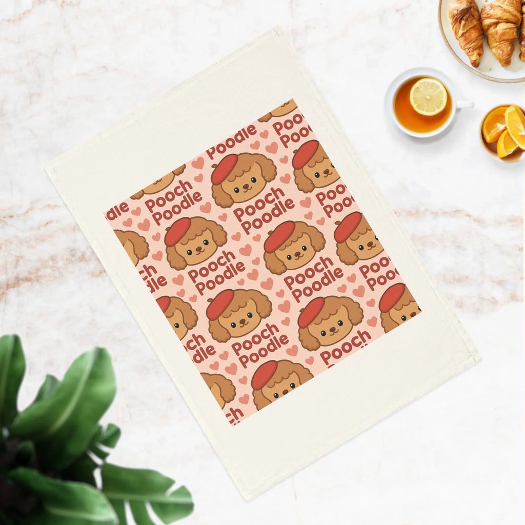 Cute Cotton Tea Towel | Pooch Poodle
