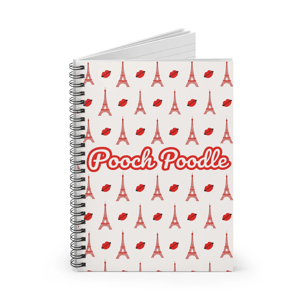 Pooch Poodle Paris Spiral Notebook | Pooch Poodle