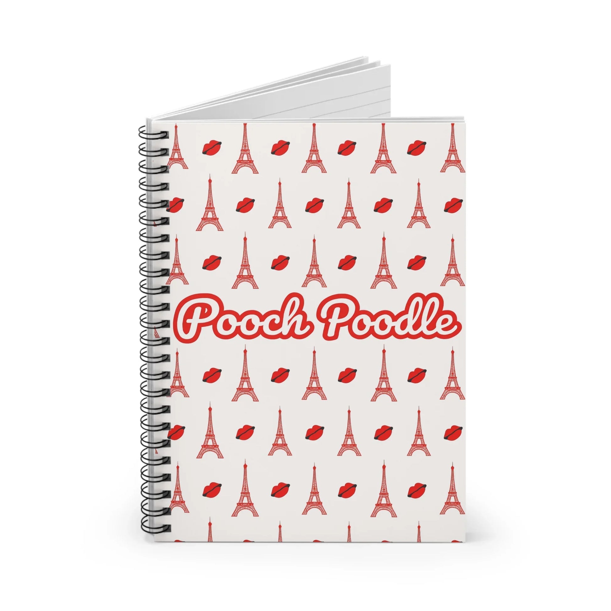 Pooch Poodle Paris Spiral Notebook | Pooch Poodle
